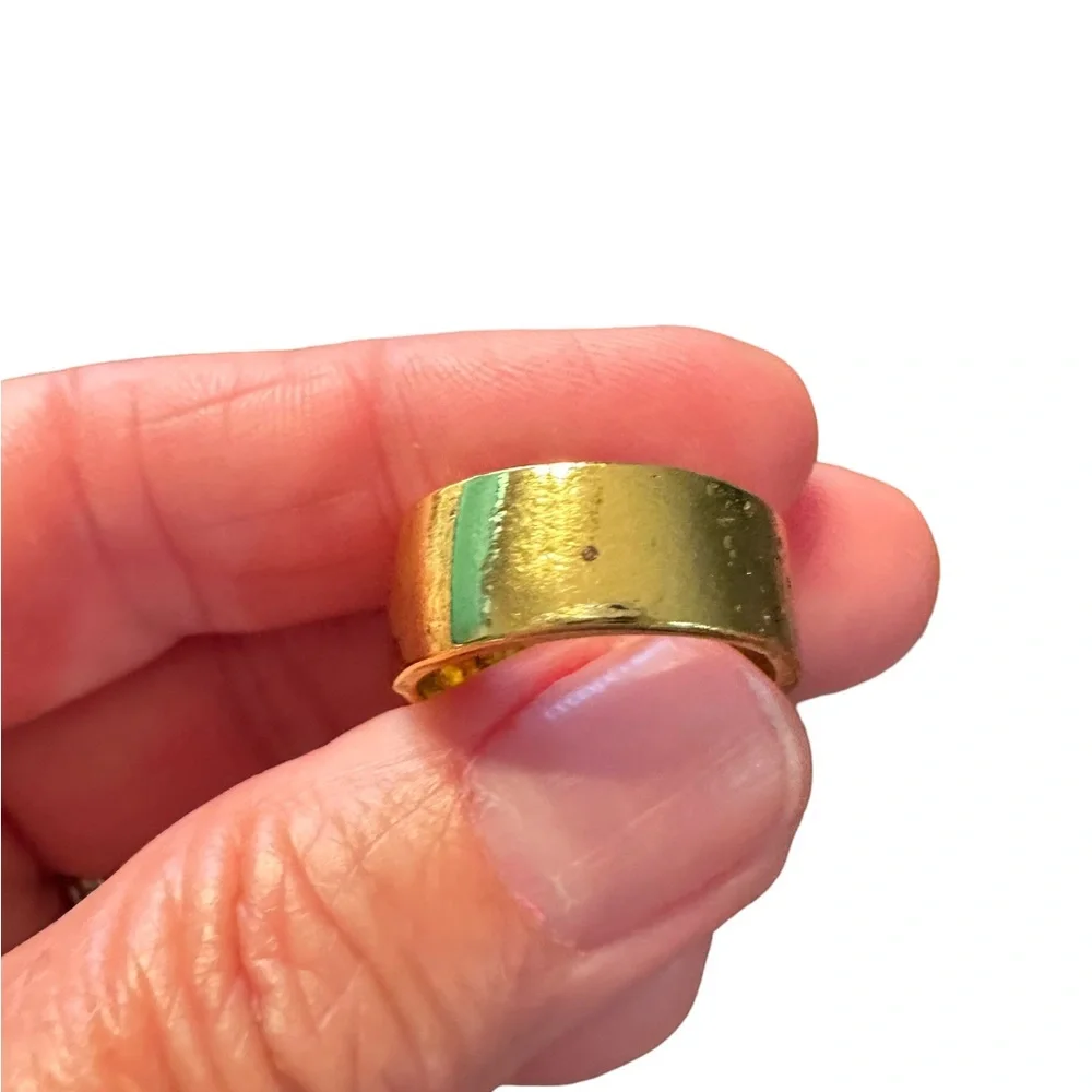 Tree of Life Gold Engraved Ring